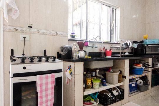 Cozinha de casa para alugar com 2 quartos, 160m² em Vila Gustavo, São Paulo