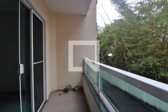 Varanda da Sala de casa de condomínio à venda com 3 quartos, 235m² em Vila Guiomar, Santo André