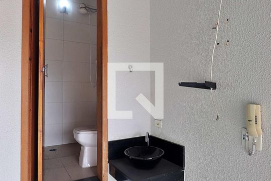 Banheiro da Área gourmet de casa de condomínio à venda com 3 quartos, 235m² em Vila Guiomar, Santo André