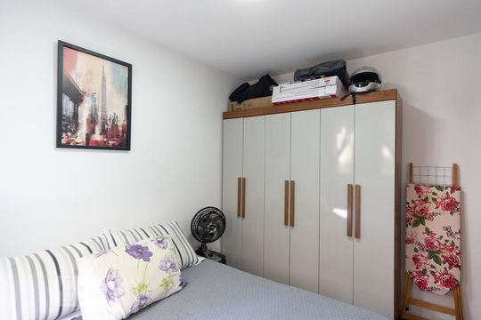 Quarto de apartamento à venda com 1 quarto, 37m² em Jardim Iris, São Paulo