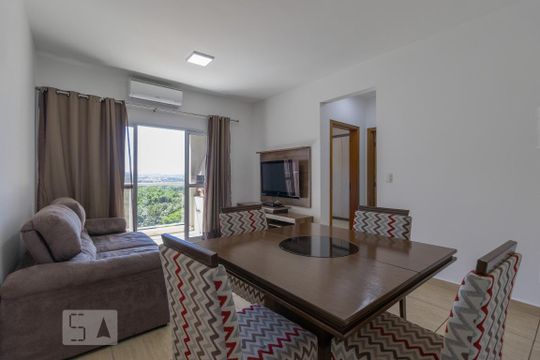 Sala de apartamento para alugar com 2 quartos, 80m² em Jardim Santiago, Indaiatuba