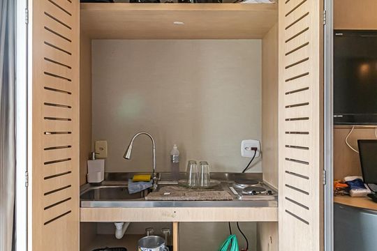 Cozinha de apartamento à venda com 1 quarto, 36m² em Jacarepaguá, Rio de Janeiro