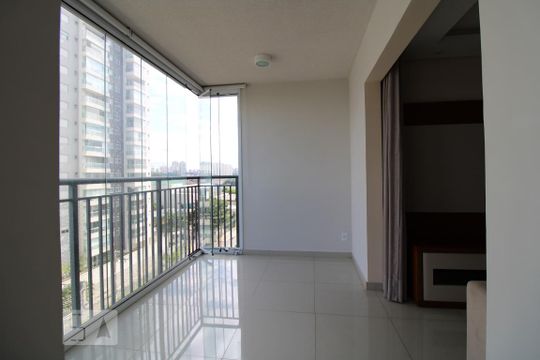 Varanda da sala  de apartamento para alugar com 2 quartos, 60m² em Vila Anastácio, São Paulo