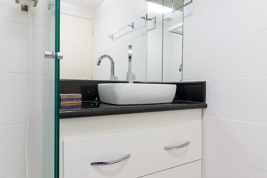 Banheiro de apartamento para alugar com 3 quartos, 63m² em Ponte Grande, Guarulhos