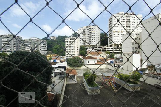 Vista da Suíte de apartamento para alugar com 3 quartos, 113m² em Laranjeiras, Rio de Janeiro