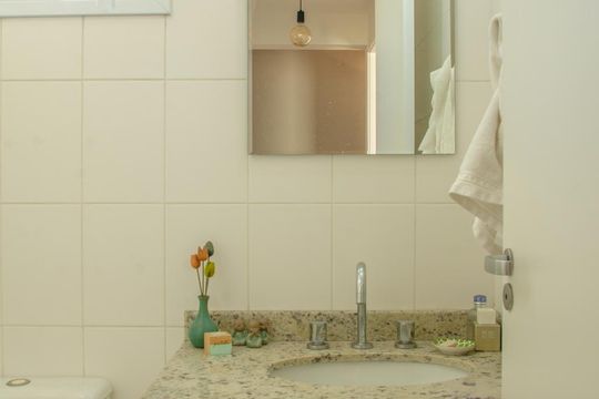 Banheiro de apartamento para alugar com 2 quartos, 65m² em Barra Funda, São Paulo