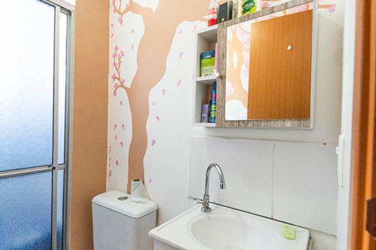 Banheiro de casa à venda com 2 quartos, 42m² em Feitoria, São Leopoldo