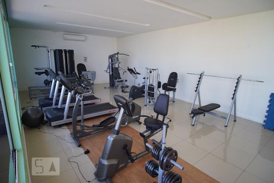 Área comum - Academia de kitnet/studio para alugar com 1 quarto, 52m² em Petrópolis, Porto Alegre
