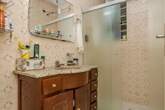 Banheiro Social de apartamento à venda com 3 quartos, 117m² em Centro, Belo Horizonte