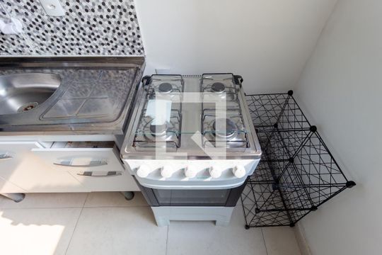 Detalhe - Cozinha de apartamento para alugar com 1 quarto, 40m² em Brás, São Paulo