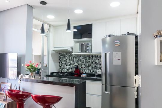 Cozinha de apartamento para alugar com 2 quartos, 64m² em Picanço, Guarulhos