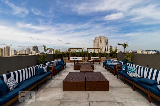 Lounge de apartamento para alugar com 1 quarto, 34m² em Vila Paulista, São Paulo