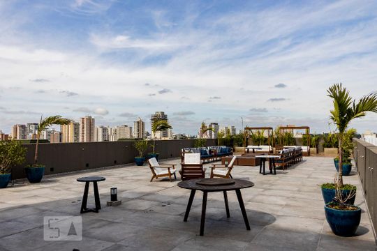 Lounge de apartamento para alugar com 1 quarto, 34m² em Vila Paulista, São Paulo