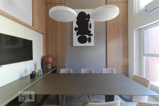 Área comum - Sala de Reunião de apartamento à venda com 2 quartos, 90m² em Cambuí, Campinas