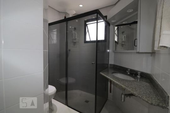 Banheiro da Suíte de apartamento à venda com 3 quartos, 83m² em Chácara Santo Antônio (zona Leste), São Paulo