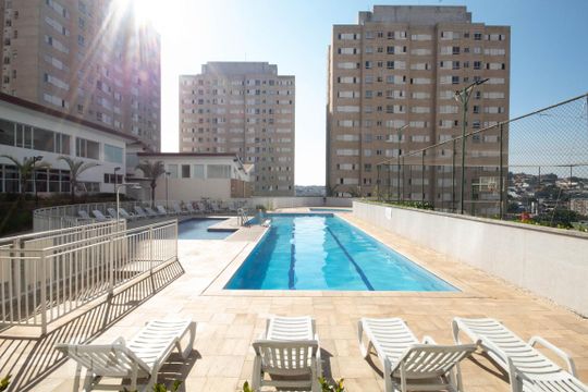 Área comum - Piscina de apartamento para alugar com 2 quartos, 47m² em Conceição, Osasco