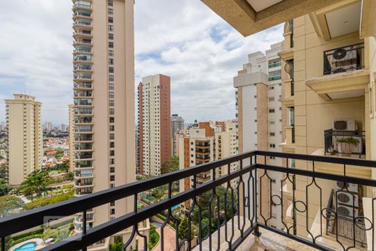 Sacada da Suíte 2 de apartamento à venda com 3 quartos, 265m² em Jardim Vila Mariana, São Paulo