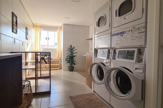 Área comum - Lavanderia de kitnet/studio para alugar com 1 quarto, 52m² em Jardim América, Sorocaba