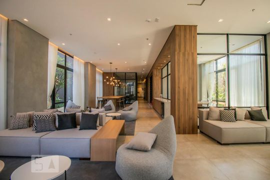 Área Comum de apartamento para alugar com 1 quarto, 38m² em Mirandópolis, São Paulo