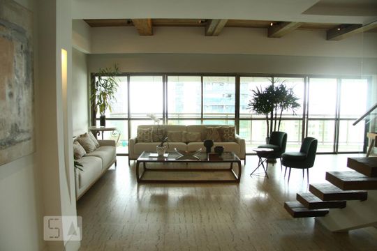 Sala de apartamento à venda com 6 quartos, 600m² em Barra da Tijuca, Rio de Janeiro