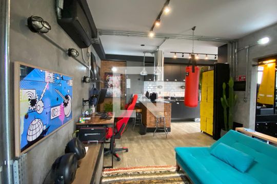 Sala de apartamento à venda com 1 quarto, 50m² em Bethaville I, Barueri