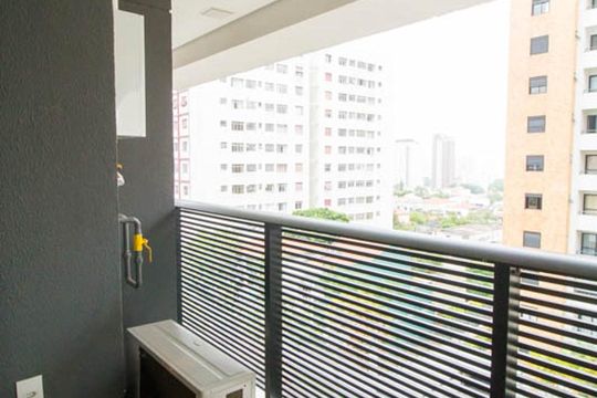 Varanda de kitnet/studio para alugar com 1 quarto, 24m² em Vila Mariana, São Paulo