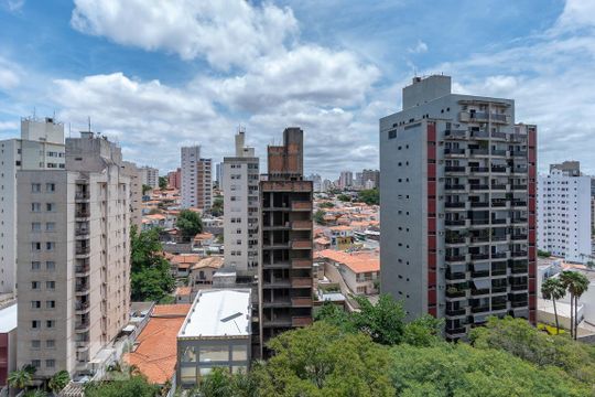 Vista da Suíte de apartamento à venda com 3 quartos, 140m² em Jardim Paraíso, Campinas