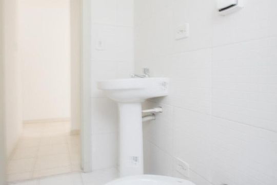 Detalhe Banheiro de apartamento à venda com 1 quarto, 52m² em Jardim Iracema, São Paulo