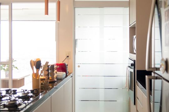 Cozinha de apartamento para alugar com 2 quartos, 65m² em Santa Maria, Santo André