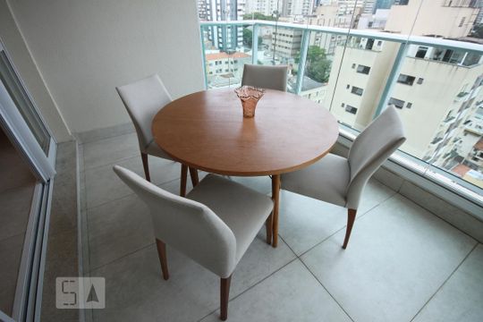 Varanda de apartamento para alugar com 1 quarto, 40m² em Paraíso, São Paulo