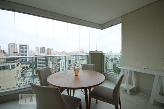 Varanda de apartamento para alugar com 1 quarto, 40m² em Paraíso, São Paulo