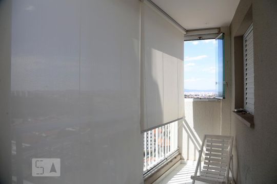 Varanda da Sala de apartamento à venda com 2 quartos, 60m² em Jardim Monte Alegre, Taboão da Serra