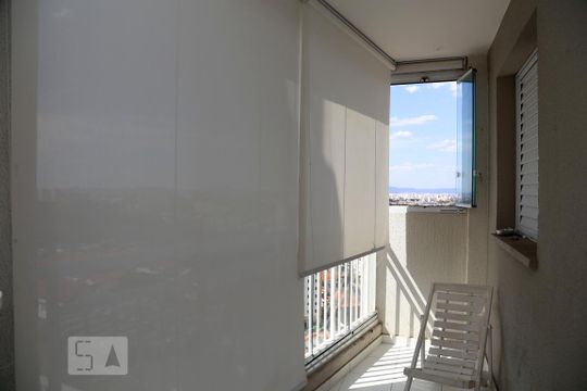 Varanda da Sala de apartamento à venda com 2 quartos, 60m² em Jardim Monte Alegre, Taboão da Serra