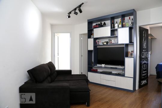 Sala de apartamento à venda com 2 quartos, 60m² em Jardim Monte Alegre, Taboão da Serra