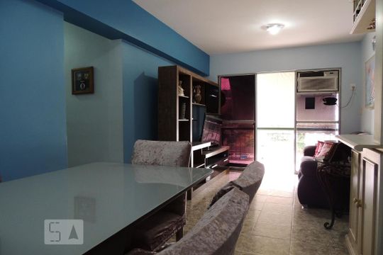 Sala  de apartamento à venda com 3 quartos, 79m² em Pechincha, Rio de Janeiro