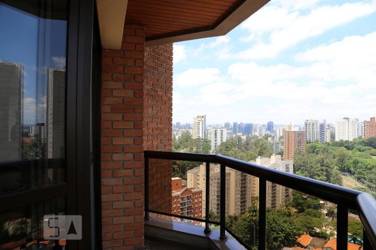 Varanda da Sala de apartamento para alugar com 1 quarto, 45m² em Jardim Ampliação, São Paulo