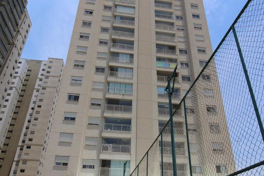 Fachada do bloco de apartamento para alugar com 2 quartos, 86m² em Várzea da Barra Funda, São Paulo