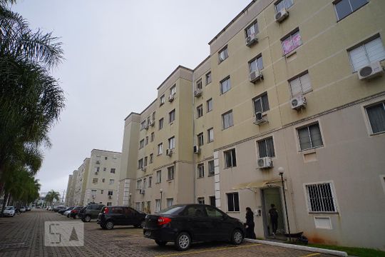 Fachada do bloco de apartamento para alugar com 2 quartos, 50m² em Rubem Berta, Porto Alegre