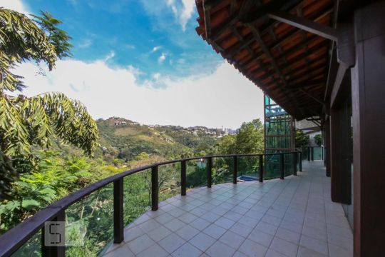 Varanda da Sala de casa de condomínio à venda com 4 quartos, 520m² em Vila D’el Rey, Nova Lima