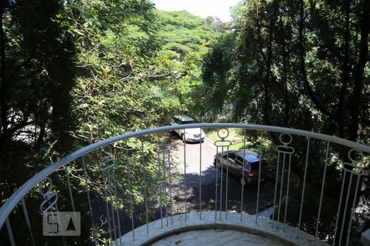 Varanda da Sala de Estar de casa de condomínio para alugar com 4 quartos, 670m² em Super Quadra Morumbi, São Paulo