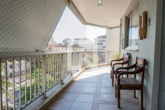 Varanda da Sala de apartamento para alugar com 2 quartos, 102m² em Tijuca, Rio de Janeiro
