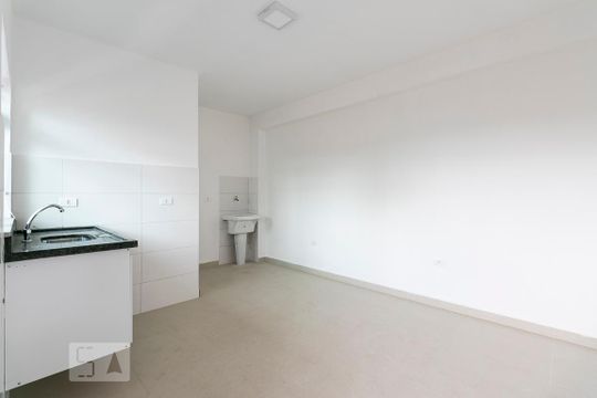 Dormitório / Cozinha / Área de Serviço de apartamento para alugar com 1 quarto, 35m² em Vila Canero, São Paulo