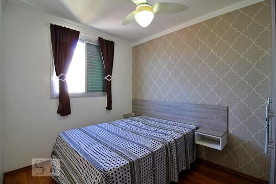 Quarto 1 de apartamento para alugar com 2 quartos, 50m² em Vila Homero Thon, Santo André