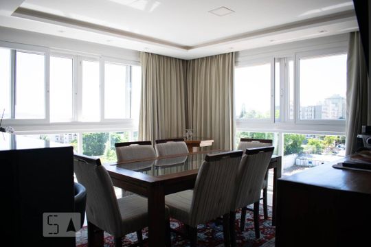 Sala de Jantar de apartamento à venda com 3 quartos, 95m² em Tristeza, Porto Alegre