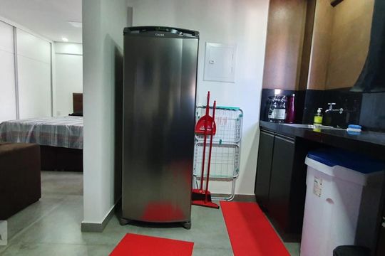 Cozinha de apartamento à venda com 1 quarto, 40m² em Floresta, Belo Horizonte