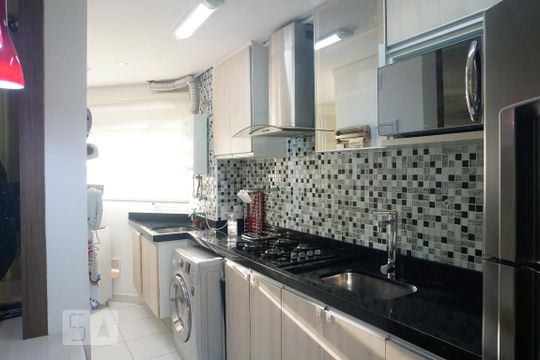 Cozinha de apartamento à venda com 2 quartos, 52m² em Chácara Cruzeiro do Sul, São Paulo