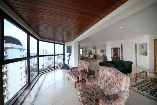 Varanda de apartamento à venda com 4 quartos, 303m² em Campo Belo, São Paulo