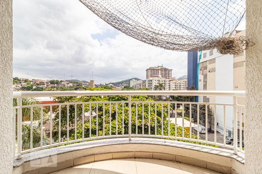 Varanda da Sala de apartamento para alugar com 3 quartos, 144m² em Tanque, Rio de Janeiro