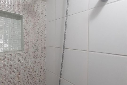Banheiro Social de apartamento à venda com 2 quartos, 53m² em Del Castilho, Rio de Janeiro