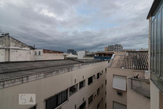 Vista da Sala de apartamento à venda com 1 quarto, 40m² em Maracanã, Rio de Janeiro